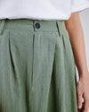 Checks Midi Skirt Olive