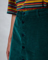 Corduroy Mini Skirt Green