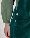 Corduroy Overall Dark Green