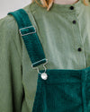 Corduroy Overall Dark Green