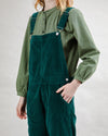 Corduroy Overall Dark Green