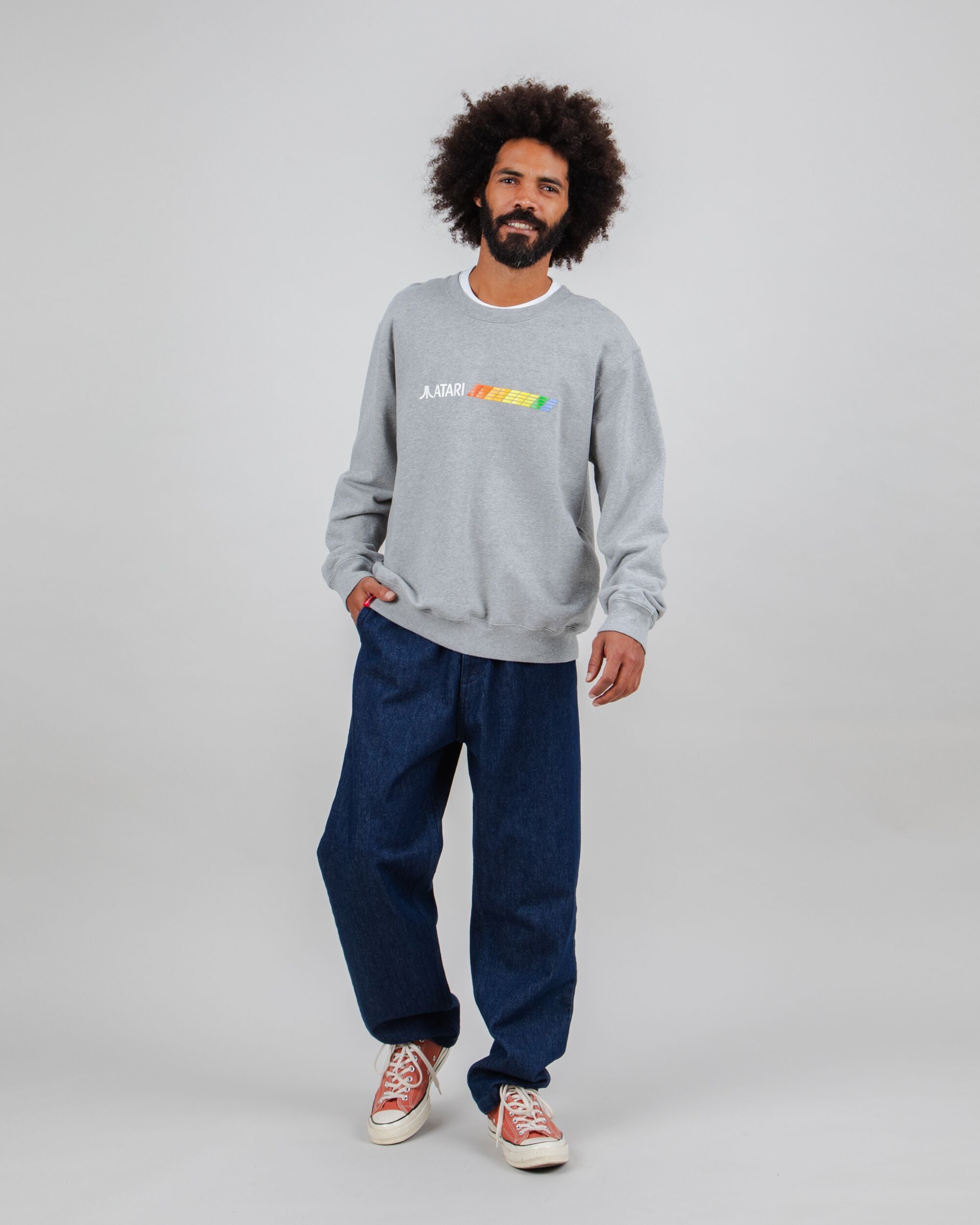 Atari Spectrum Sweatshirt Grey Melange