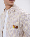 Relaxed Stripes Choco Shirt