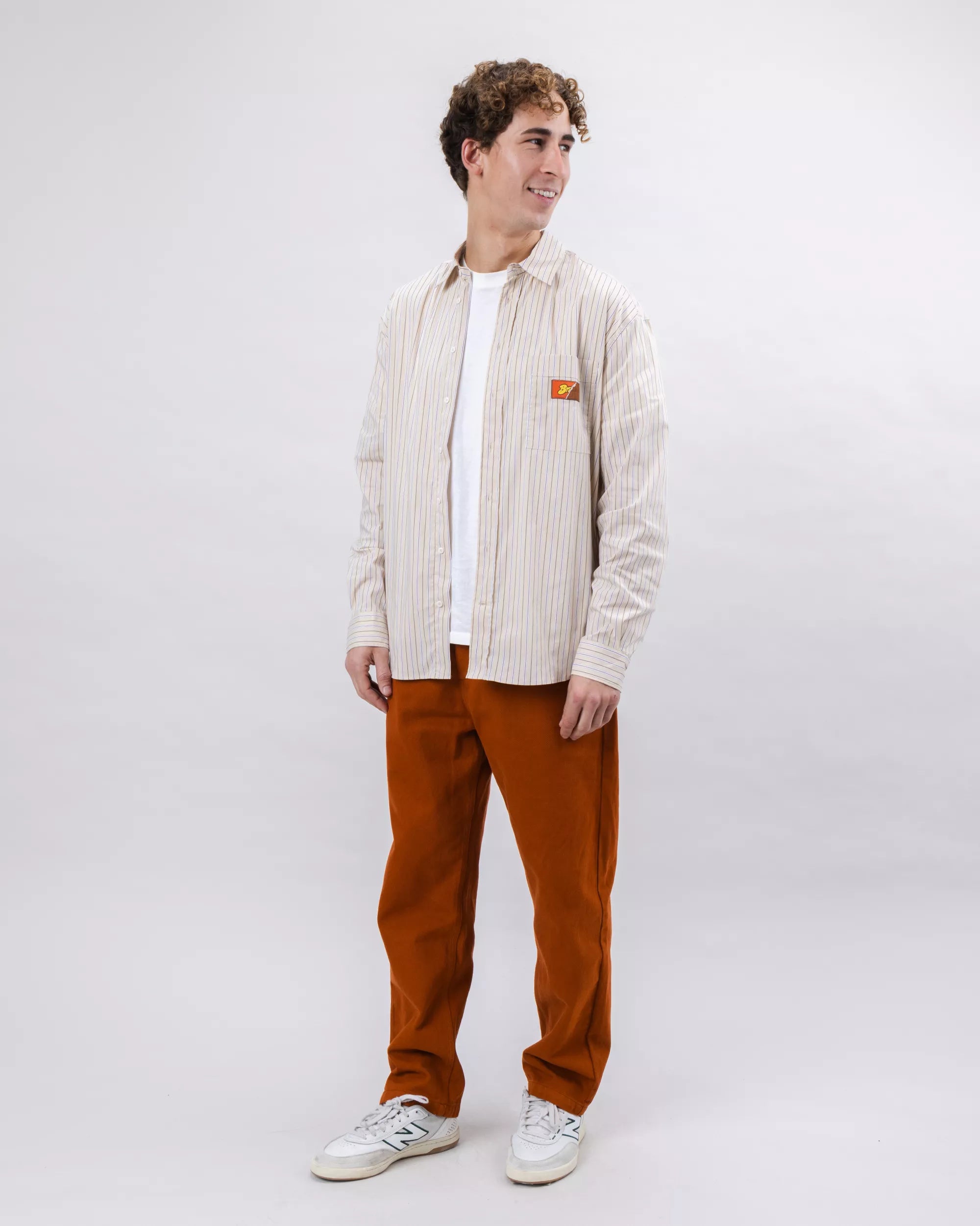 Relaxed Stripes Choco Shirt