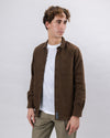 Heart Flannel Overshirt Brown