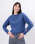 Brava Gum Quilt Sweatshirt Indigo