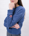 Brava Gum Quilt Sweatshirt Indigo