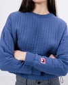 Brava Gum Quilt Sweatshirt Indigo