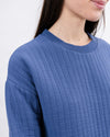 Brava Gum Quilt Sweatshirt Indigo