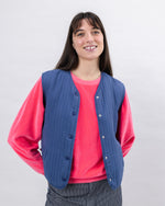 Quilt Vest Woman Indigo