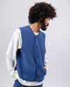 Quilt Vest Man Indigo