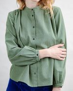 Mini Check Blouse Olive