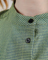 Mini Check Blouse Olive