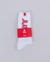 Atari Logo Ribbed Socks White