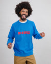 Out of Office Cotton Sweatshirt Electric Blue