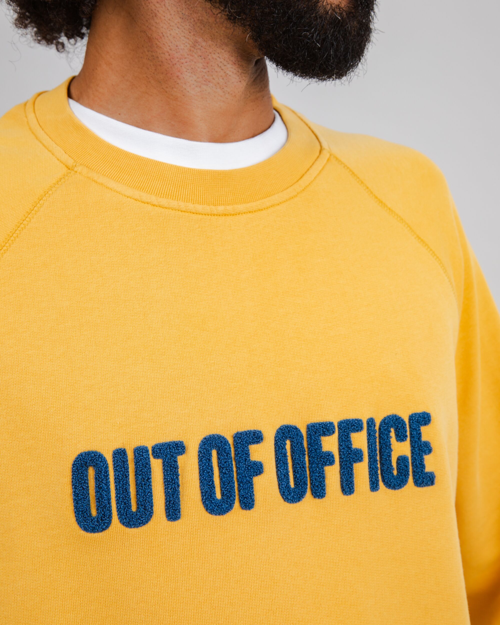 Out of Office Cotton Sweatshirt Yellow