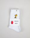 Peanuts Woodstock Socks Ecru