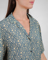 Peanuts Woodstock Aloha Blouse Navy