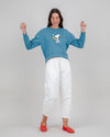 Peanuts Icecream Sweatshirt Blue