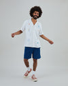 Chiringuito Embroidery Aloha Shirt White