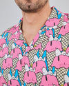 Peanuts Gelato Aloha Shirt Pink