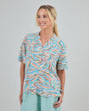Messy Stripes Aloha Blouse Multicolor