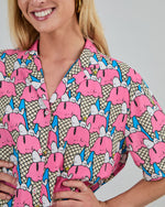 Peanuts Gelato Aloha Blouse Blue