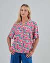 Peanuts Gelato Aloha Blouse Blue