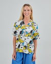 Peanuts Freehugs Aloha Blouse Blue