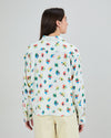 Mini Flower Boxy Blouse Ecru
