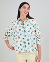 Mini Flower Boxy Blouse Ecru