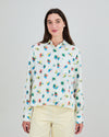 Mini Flower Boxy Blouse Ecru