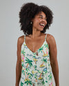 Tropical Pixel Strap Dress Blue