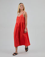 Strappy Loose Dress Coral