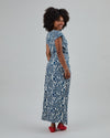Sombrilla Kimono Dress Blue