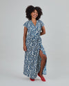 Sombrilla Kimono Dress Blue