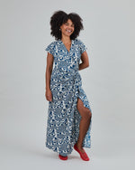 Sombrilla Kimono Dress Blue