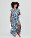 Sombrilla Kimono Dress Blue