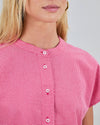 Checks Sleeveless Blouse Pink