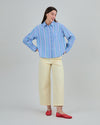 Stripes Boxy Blouse Blue