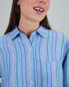 Stripes Boxy Blouse Blue