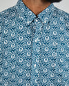 Asis Percales Daisy Boxy Shirt Blue