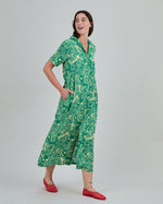 Asis Percales Crocodylus Long Dress Green