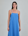 Checks Strappy Straight Dress Blue