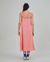Asis Percales Daisy Strappy Straight Dress Red