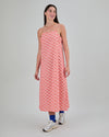 Asis Percales Daisy Strappy Straight Dress Red