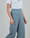 Asis Percales Daisy Wide Leg Pants Blue