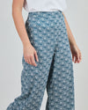 Asis Percales Daisy Wide Leg Pants Blue