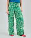 Asis Percales Crocodylus Wide Leg Pants Green