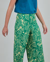 Asis Percales Crocodylus Wide Leg Pants Green